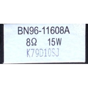 KIT DE BOCINAS PARA TV SAMSUNG (3 PZ) / NUMEO DE PARTE BN96-11608A / BN96-09470A / 8Ω 15W / K79D10SJ / BN9611608A / BN9609470A / MODELO UN40B700WFXZA	